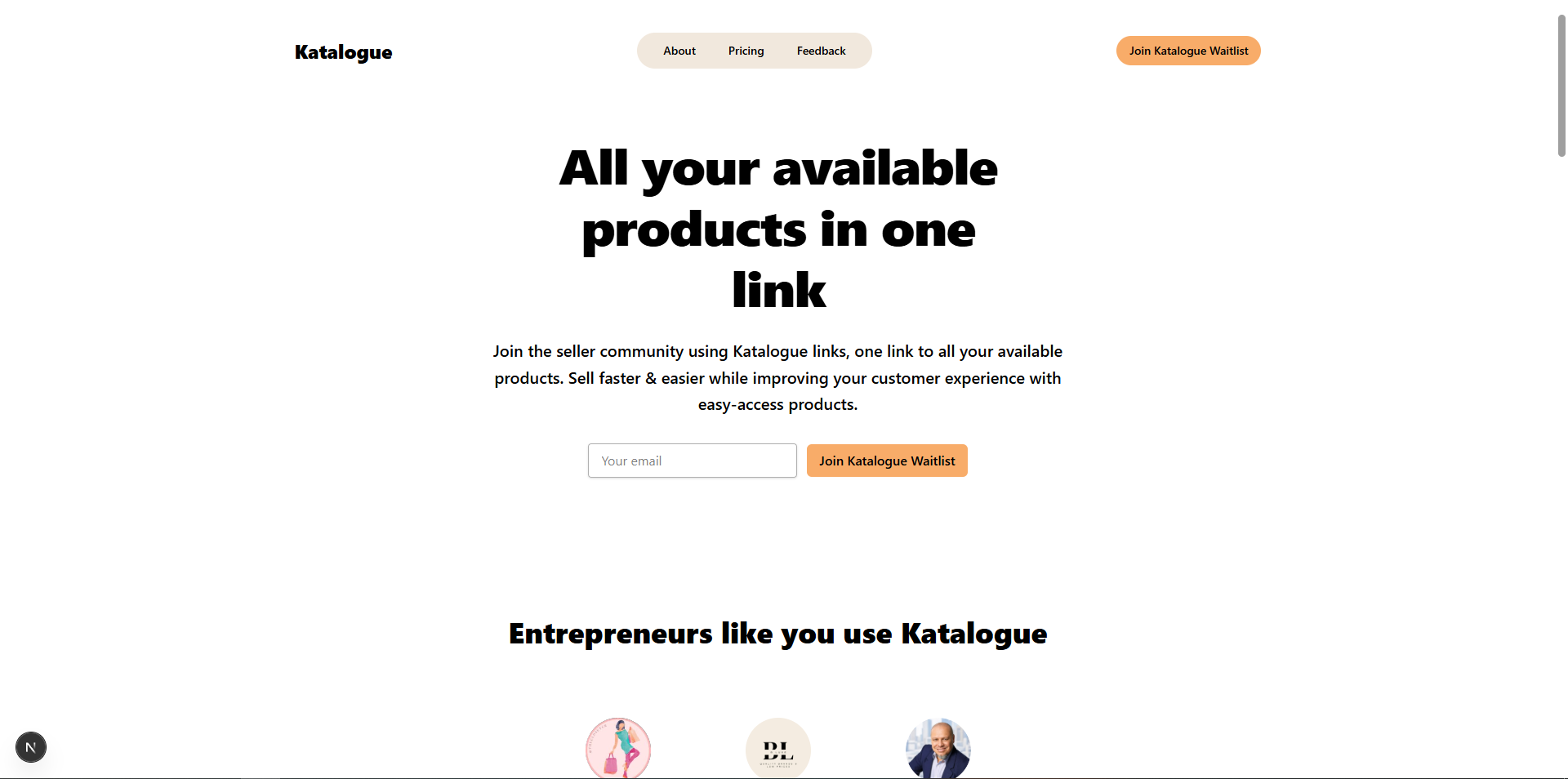An image of the Katalogue project.
